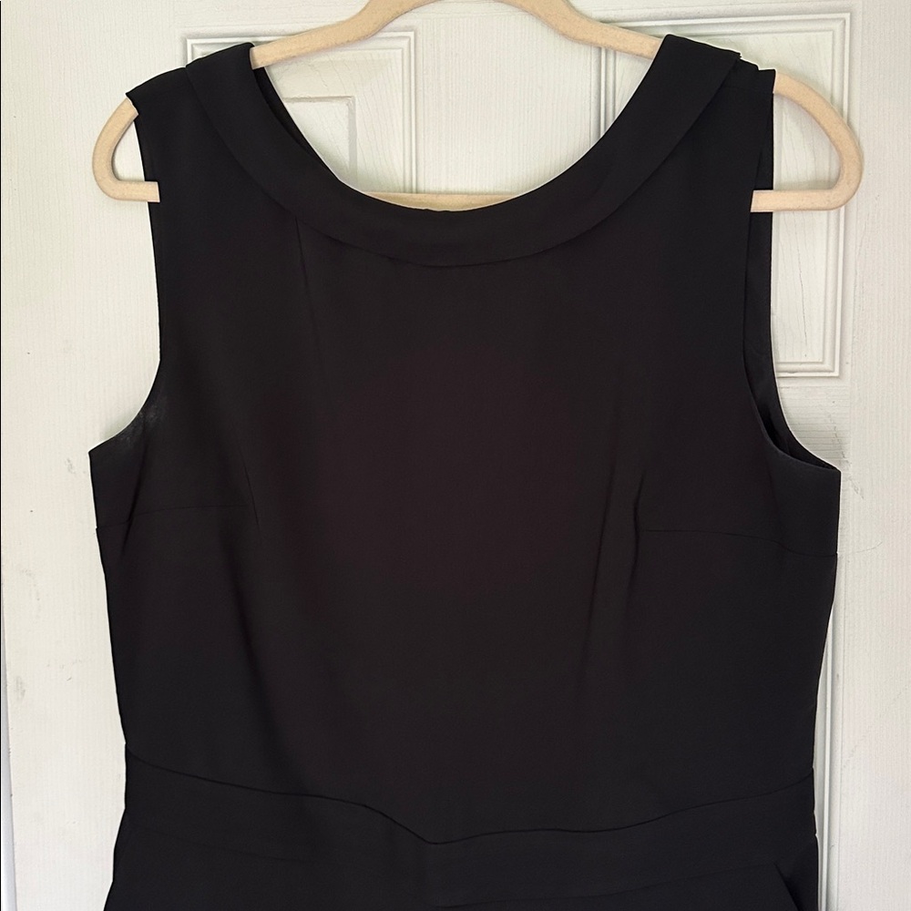 Sleeveless Ann Taylor Black one piece pant suit